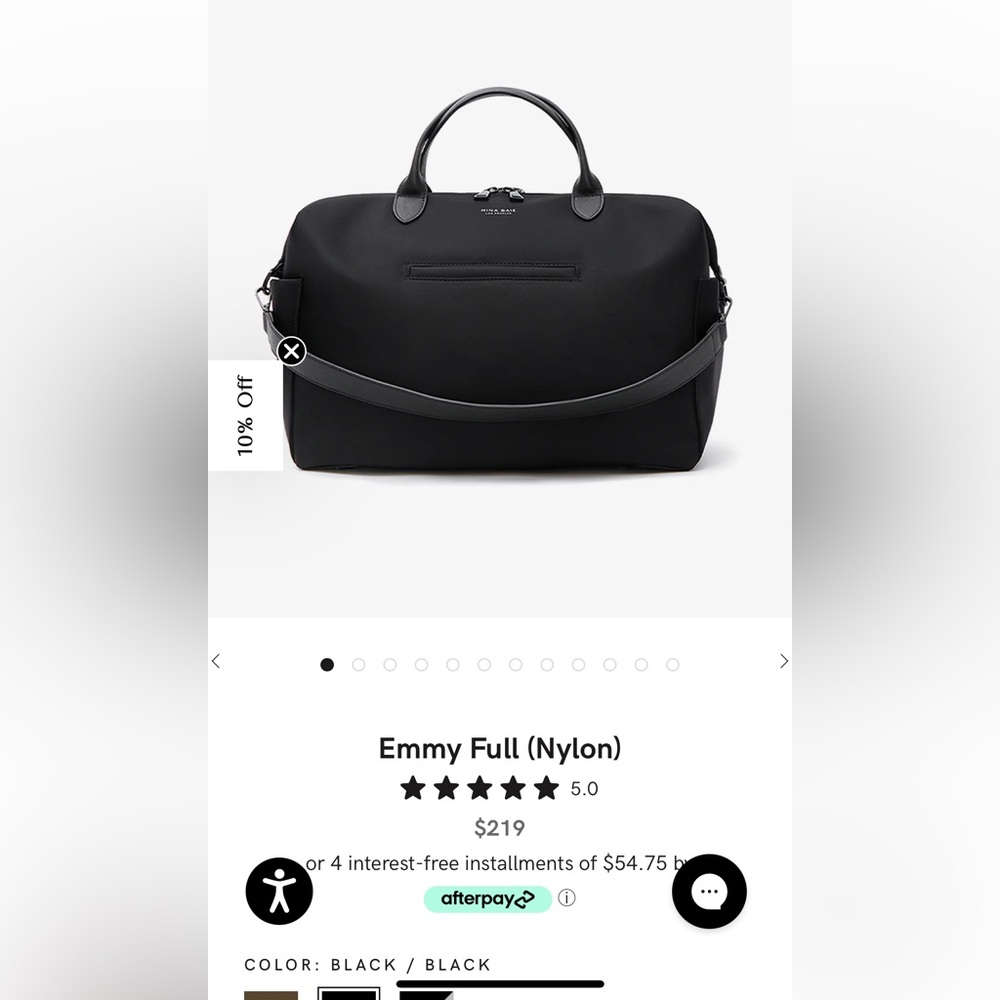 Emmy Full Nylon diaper bag LARGE